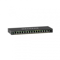 Netgear 16-port Poe+ Gigabit Ethernet Plus Switch (180w) With 1 Sfp Port (GS316EP-100NAS)