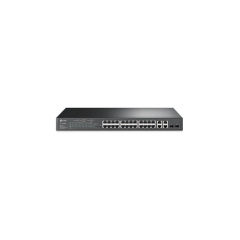 TP-Link Jetstream 24-port 10/100mbps + 4-port Gigabit Smart Switch With 24-port Poe+ (TL-SL2428P)