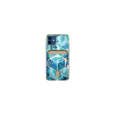 I Blason Iphone 12 Cosmo Wallet Case-ocean Blue (IP12-61-COSC-OCE)