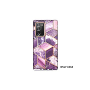 I Blason Galaxy Note20 Cosmo Case-marble Purple (N20COSMAMETH)