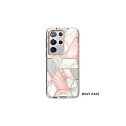I Blason Galaxy S21 Ultra Cosmo Case-marble Pink (S21ULTCOSMPIN)