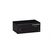 Black Box Kvm Switch - 2-port, Dual-monitor, Hdmi 2.0, 4k 60hz, Usb 3.1 Hub, Audio, Gsa, Taa (KV6222H)