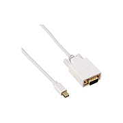 Uncommonx Mdp Male - Svga Male Cable, White, 15ft (MDPSVGA15FMM)