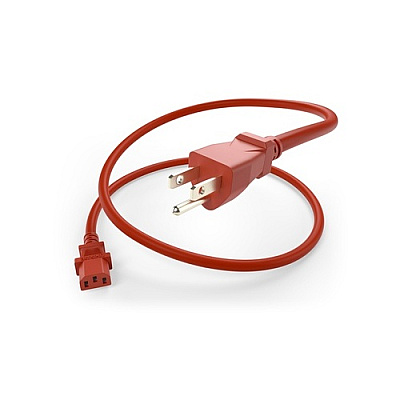 Uncommonx Power Cord 5-15p To C13 15amp Red 8ft (PWR515PC1308FRED)