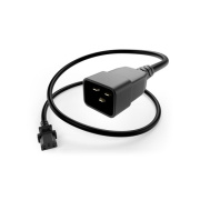 Uncommonx Power Cord C13 To C20, 15amp Black, 1ft (PWCD-C13C20-15A-01F-BLK)