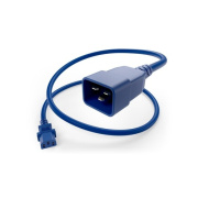 Uncommonx Power Cord C13 To C20, 15amp Blue, 1ft (PWCD-C13C20-15A-01F-BLU)