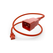 Uncommonx Power Cord C13 To C20, 15amp Red, 2ft (PWCD-C13C20-15A-02F-RED)