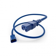 Uncommonx Power Cord C14 To C15 15amp Blue, 1ft (PWCD-C14C15-15A-01F-BLU)
