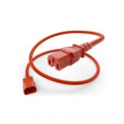 Uncommonx Power Cord C14 To C15 15amp Red, 4ft (PWCD-C14C15-15A-04F-RED)