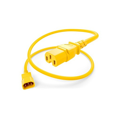 Uncommonx Power Cord C14 To C15 15amp Yellow 6ft (PWCDC14C1506FYLW)