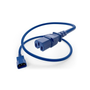 Uncommonx Power Cord C14 To C15 15amp Blue, 7ft (PWCD-C14C15-15A-07F-BLU)