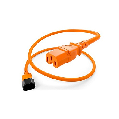 Uncommonx Power Cord C14 To C15 15amp Orange 8ft (PWCDC14C1508FORG)