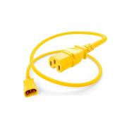 Uncommonx Power Cord C14 To C15 15amp Yellow, 11ft (PWCD-C14C15-15A-11F-YLW)