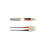 Black Box Om2 50/125 Multimode Fiber Optic Patch Cable - Ofnr Pvc, Sc To Lc, Black, 7-m (23.0-ft.), Gsa, Taa, Non-returnable/non-cancelable (R50007MSCLCBK)