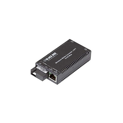 Black Box Fast Ethernet Media Converter 10/100-mbps Copper To 100-mbps Simplex Singlemode Fiber,1310/1550nm,2km,sc,gsa,taa (LHC042AR4)