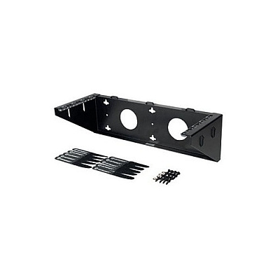Leviton Wall Mnt Brkt,vertical,4u Black (WMBV4U)