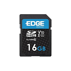 Edge Memory 16gb Sdhc Vsc (v10 U1) Memory Card (PE256777)