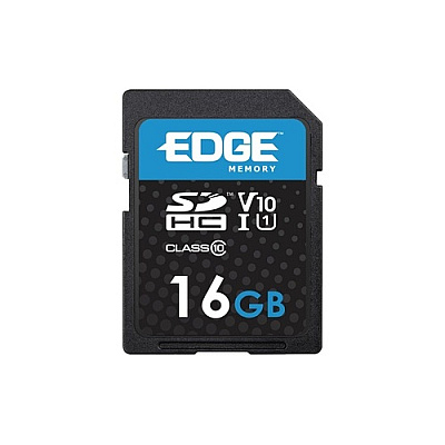 Edge Memory 16gb Sdhc Vsc (v10 U1) Memory Card (PE256777)