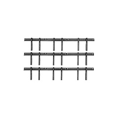 Atdec Telehook 3x3 Video Wall (ADWS3X3F260W)