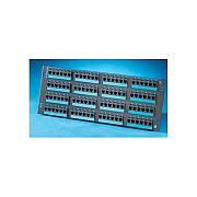 Leviton 96port,pnl,c6/110,flat,blk (PHD66U96)