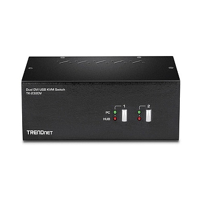 Trendnet 2-port Dual Monitor Dvi Kvm Switch (TK232DV)