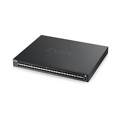 Zyxel Xgs4600-52f-acd - Ac Telco 48-port Sfp Layer 3+ Managed 10 Gigabit Switch 4x 10g Sfp+ Uplinks (dual Ac Power) (XGS460052FACD)