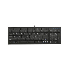 Global I-rocks Aluminum Terrace Usb Keyboard (KR6421BK)