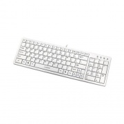 Global I-rocks Aluminum Terrace Usb Keyboard (KR-6421-WH)