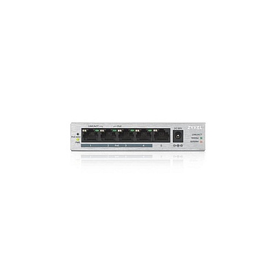 Zyxel - 5 Port Gigabit Poe+ Unmanaged Switch (60w Budget) (GS1005HP)