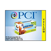 PCI Brand Compatible Okidata 46507601 Yellow Toner Cartridge 11500 Page Yield For Okidata C712/okidata C712dn. Oki 46507601 (46507601PCI)