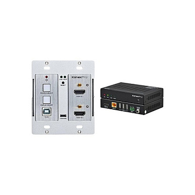 Kanexpro 4k 60 Dual Hdmi Wall Plate W Usb 2 0 Kit (WPHDBTKVM3)