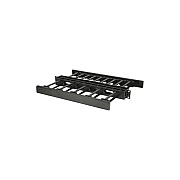 Leviton Horizontal Cable Mgr Dbl Sided Cvr 1ru B (DHMC1RU)