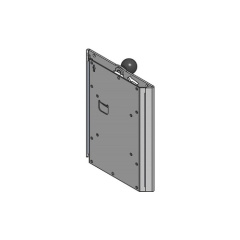 Spacepole Height-adjustable Vesa Adapter Plate Blk (SPV3305-02)
