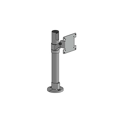 Spacepole Angled 75/100 Vesa Mount- 400mm Pole Wht (SPV1101FX32)
