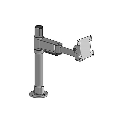 Spacepole 75/100 Vesa Elbow Arm Mount, Black (SPV1106FX02)