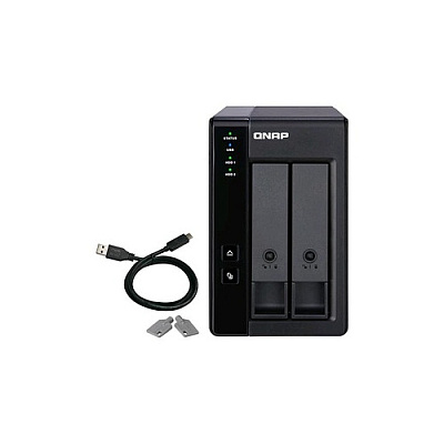 QNap 2-bay 3.5 Sata Hdd Usb 3.1 Gen2 10gbps (TR002US)