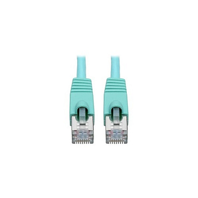Tripp Lite Cat6a Snagless Shielded 10g Poe Aqua 1ft (N262001AQ)