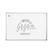 MooreCo Magne-rite Whiteboard - Abc Trim 3x4ft (219NC)