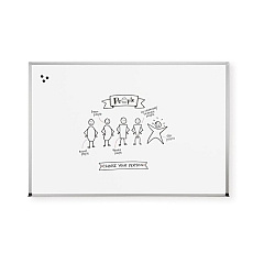 MooreCo Magne-rite Whiteboard - Abc Trim 3x4ft (219NC)