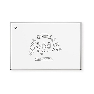 MooreCo Magne-rite Whiteboard - Abc Trim 3x4ft (219NC)