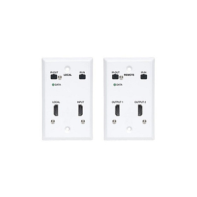 Tripp Lite Hdmi Cat6 Ext Kit Wallplate Dual Output (B127A2A1FHFH)