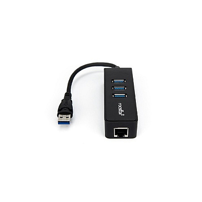 Rocstor 3 Port Portable Usb 3.0 Hub W Gigabit 1 (Y10A179B1)