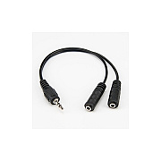 Rocstor Slim Stereo Splitter Cable - 3.5mm Male (Y10A217B1)