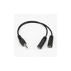 Rocstor Slim Stereo Splitter Cable - 3.5mm Male (Y10A217B1)