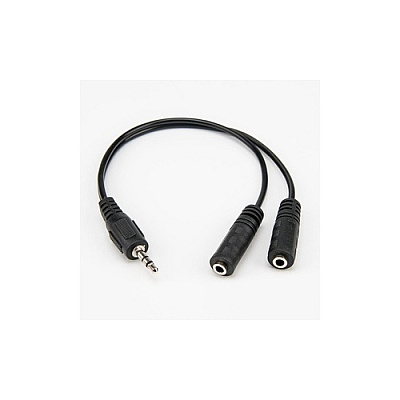 Rocstor Slim Stereo Splitter Cable - 3.5mm Male (Y10A217B1)
