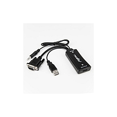 Rocstor Vga To Hdmi Portable Adapter With Usb Au (Y10A218B1)
