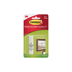 3M Medium Picture Hang Str, 6 Pairs (17204ES)