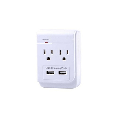I/Omagic Ac Power Surge Protector W/usb (IACS2U024R00WH)