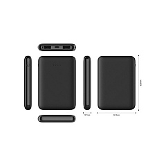 I/Omagic Executive Power Bank 5000mah (IPBUM05K0R00BL)
