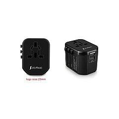 I/Omagic 3.4a Travel Adapter With Type C (IWPU2P034R00BL)